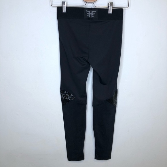 Heroine Sport Black Mesh Leggings Workout Small - Picture 8 of 10